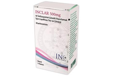 INCLAR 500 MG IV INFUZYON ICIN LIYOFILIZE TOZ VE COZUCU (1 FLAKON)
