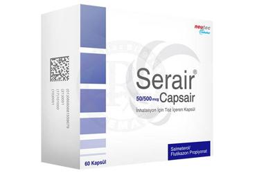 SERAIR 50/500 MCG CAPSAIR INHALASYON ICIN TOZ ICEREN 60 KAPSUL