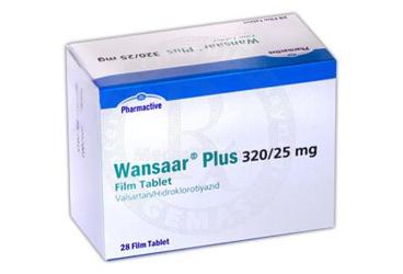 WANSAAR PLUS 320/25 MG FILM KAPLI TABLET (28 FILM KAPLI TABLET)