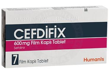 CEFDIFIX 600 MG FILM KAPLI TABLET (7 FILM KAPLI TABLET)