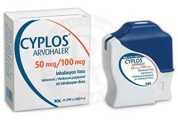 CYPLOS ARVOHALER 50 MCG/100 MCG INHALASYON TOZU (60 DOZ) 