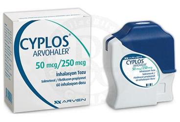 CYPLOS ARVOHALER 50 MCG/250 MCG INHALASYON TOZU (60 DOZ) 