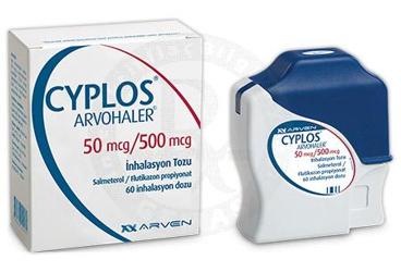 CYPLOS ARVOHALER 50 MCG/500 MCG INHALASYON TOZU (60 DOZ) 