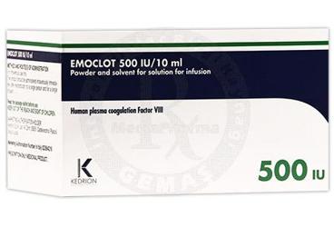 EMOCLOT 500 IU/10 ML IV INFUZYONLUK COZELTI HAZIRLAMAK ICIN TOZ VE COZUCU