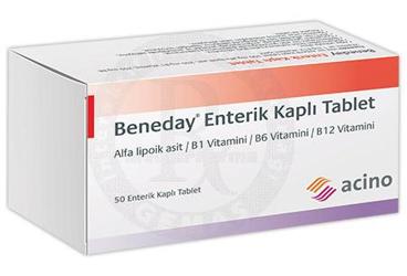 BENEDAY 250/250/1/300 MG 50 ENTERIK KAPLI TABLET