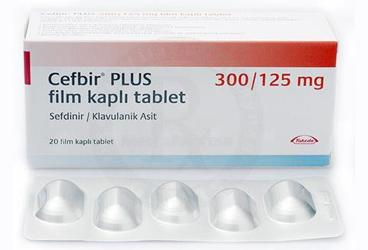 CEFBIR PLUS 300/125 MG 20 FILM KAPLI TABLET