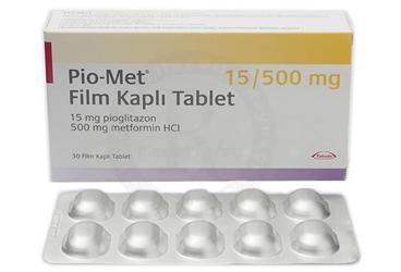 PIO-MET 15/500 MG 30 FILM TABLET