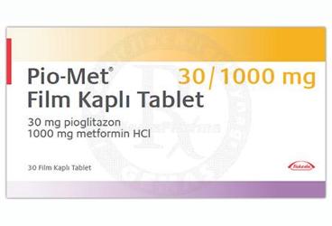PIO-MET 30/1000 MG 30 FILM KAPLI TABLET