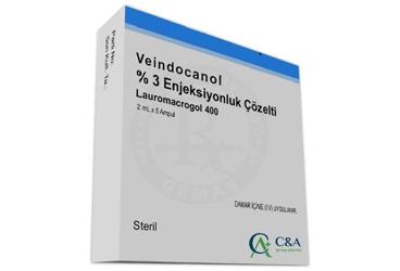 VEINDOCANOL %3 ENJEKSIYONLUK COZELTI