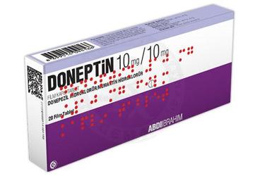DONEPTIN 10 MG/10 MG 28 FILM KAPLI TABLET