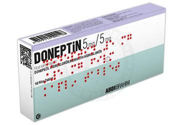 DONEPTIN 5 MG/5 MG 10 FILM KAPLI TABLET
