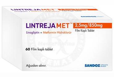 LINTREJAMET 2.5 MG/850 MG FILM KAPLI TABLET (60 TABLET)