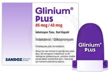 GLINIUM PLUS 85 MCG7 43 MCG INHALASYON TOZU SERT KAPSUL