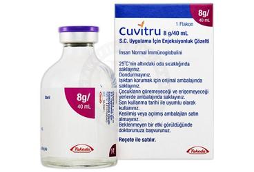 CUVITRU 8 G/40 ML S.C. UYGULAMA ICIN ENJEKSIYONLUK COZELTI