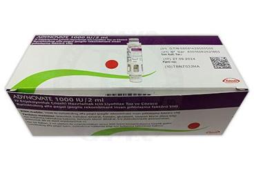 ADYNOVATE 1000 IU/2 ML IV ENJEKSIYONLUK COZELTI HAZIRLAMAK ICIN LIYOFILIZE TOZ VE COZUCU (1 FLAKON)
