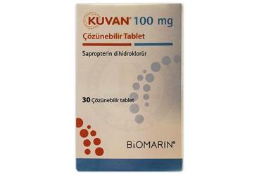 KUVAN 100 MG COZUNEBILIR 30 TABLET