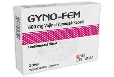 GYNO-FEM 600 MG VAJINAL YUMUSAK KAPSUL (2 KAPSUL)