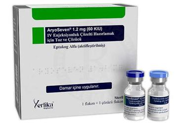 ARYOSEVEN 1,2 MG (60KIU) IV ENJEKSIYONLUK COZELTI HAZIRLAMAK ICIN TOZ VE COZUCU (1 FLAKON + 1 COZUCU FLAKON)