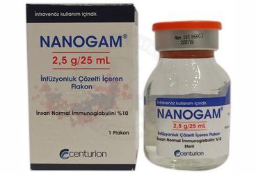 NANOGAM 2,5 G/25 ML IV INFUZYONLUK COZELTI ICEREN FLAKON (1 FLAKON)