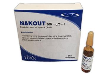 NAKOUT 300 MG/ 3 ML ENJEKSIYONLUK/INFUZYONLUK COZELTI