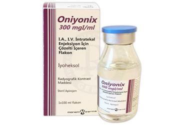 ONIYONIX 300MGI / ML IA,IV ENJ. ICIN COZ. ICEREN FLAKON (100 ML)