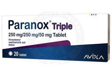 PARANOX TRIPLE 250 MG/250 MG/50 MG TABLET (20 TABLET)