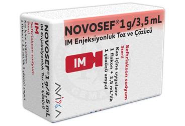 NOVOSEF 1 G/3,5 ML IM ENJEKSIYONLUK TOZ VE COZUCU