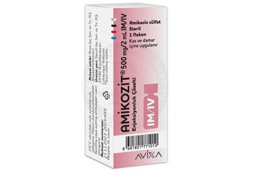 AMIKOZIT 500 MG IM/IV ENJ. COZ. ICEREN FLAKON, 1 FLAKON