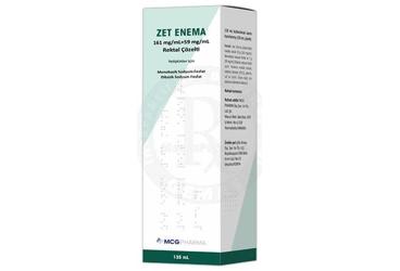 ZET ENEMA 161 MG/ML + 59 MG/ML REKTAL COZELTI (135 ML)