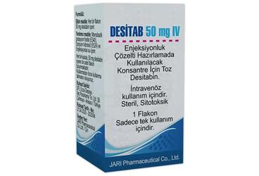 DESITAB 50 MG IV ENJEKSIYONLUK COZELTI HAZIRLAMADA KULLANILACAK KONSANTRE ICIN TOZ