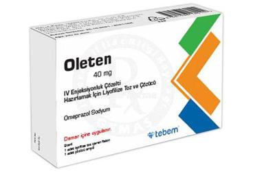 OLETEN 40 MG IV ENJEKSIYONLUK COZELTI HAZIRLAMAK ICIN LIYOFILIZE TOZ VE COZUCU (1 FLAKON)