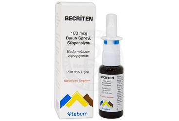 BECRITEN 100 MCG BURUN SPREYI, SUSPANSIYON (200 DOZ)