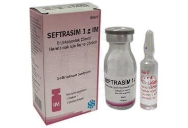 SEFTRASIM 1G IM ENJEKSIYONLUKCOZELTI HAZIRLAMAK ICIN TOZ VE COZUCU (1 ADET)