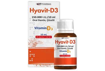 HYAVIT-D3 150.000 I.U./10 ML ORAL DAMLA, COZELTI (10 ML)