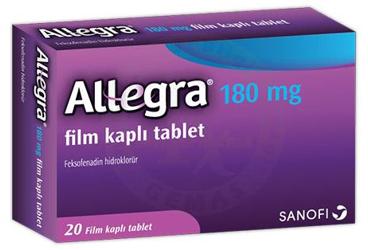 ALLEGRA 180 MG  FILM KAPLI TABLET (20 TABLET)