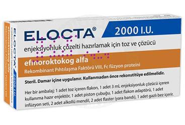 ELOCTA 2000 IU IV ENJEKSIYONLUK COZELTI HAZIRLAMAK ICIN TOZ VE COZUCU 