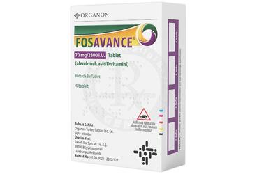 FOSAVANCE 70 MG/2800 IU 4 TABLET