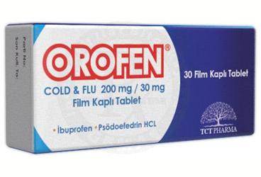 OROFEN COLD & FLU 200 MG/30 MG FILM KAPLI TABLET (30 ADET)