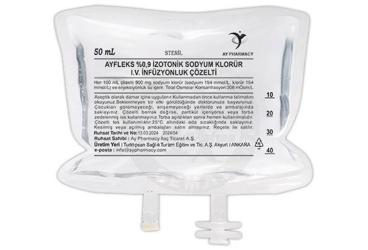 AYFLEKS %0,9 IZOTONIK SODYUM KLORUR I.V. INFUZYONLUK COZELTI 50 ML,SETSIZ 