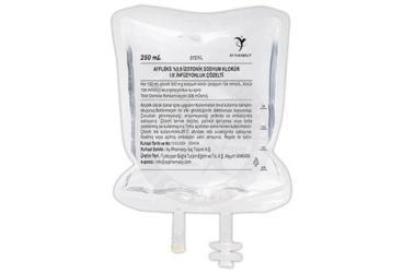 AYFLEKS %0,9 IZOTONIK SODYUM KLORUR I.V. INFUZYONLUK COZELTI 250 ML,SETSIZ 