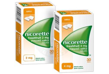 NICORETTE FRESHFRUIT 4 MG 30 MEYVELI SAKIZ