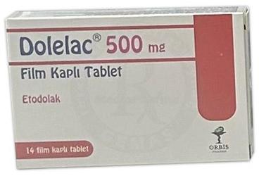 DOLELAC 500 MG FILM KAPLI TABLET (14 TABLET)