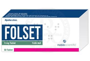 FOLSET 5 MG TABLET (50 TABLET)