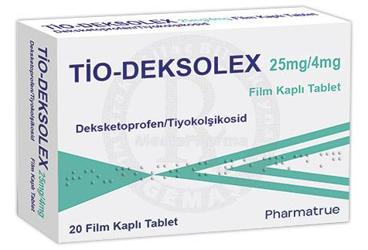 TIO-DEKSOLEX 25 MG/4 MG FILM KAPLI TABLET (20 TABLET)
