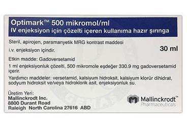OPTIMARK 500 MIKROMOL/ML ENJ. ICIN COZELTI ICEREN KUL.HAZIR SIRINGA 30 ML