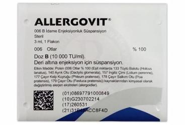 ALLERGOVIT 006 B IDAME ENJEKSIYONLUK SUSPANSIYON