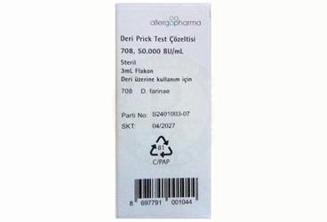 DERI PRICK TEST COZELTISI 708, 50.000 SBU/ML