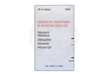KONSANTRE DOBUTAMIN IV INFUZYON COZELTISI 250 MG/20 ML 1 FLAKON