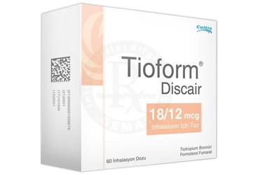 TIOFORM DISCAIR 18/12 MCG INHALASYON ICIN TOZ 60 DOZ