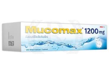 MUCOMAX 1200 MG 20 EFERVESAN TABLET